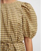 Blouse Kro en Coton mélangé gaufrée moutarde