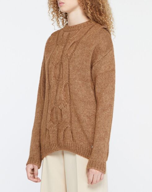 Pull en Laine mélangée Elion marron