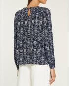 Blouse Leandra bleu marine