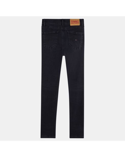 Jean en Coton stretch Skinny Taille haute noir