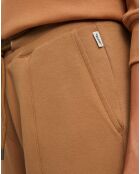 Pantalon en Jersey de Coton bio marron clair