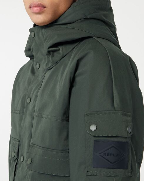 Parka courte Raptor Pocket verte