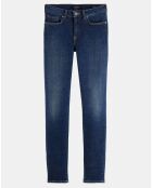 Jean Skinny Bohemienne Tr bleu foncé