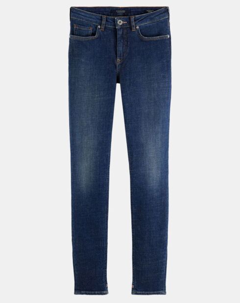 Jean Skinny Bohemienne Tr bleu foncé