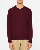 Pull 100% Laine d'agneau bordeaux