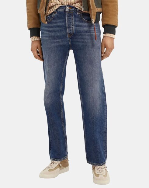 Jean Straight Coton Organic bleu jean moyen