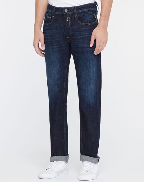 Jean droit 100% Coton Bio Pure Denim Rocco bleu foncé