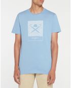 T-Shirt Print Body bleu ciel