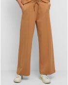 Pantalon en Jersey de Coton bio marron clair