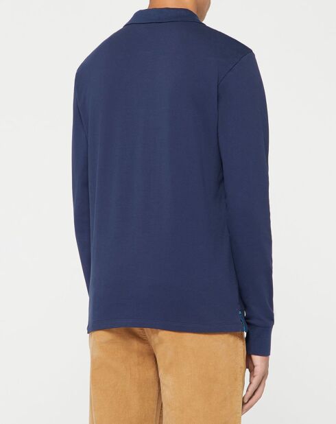 Polo Stretch Piqué bleu marine