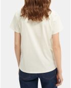 T-Shirt Print blanc