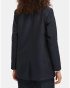 Veste Blazer Triple Bouton bleu foncé