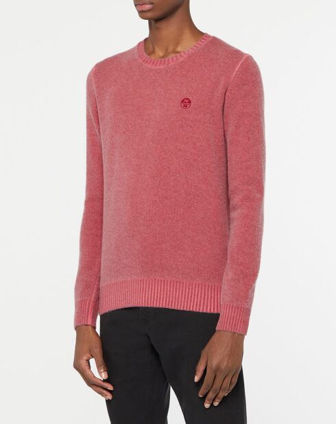 Pull en Laine mélangée Geo rouge
