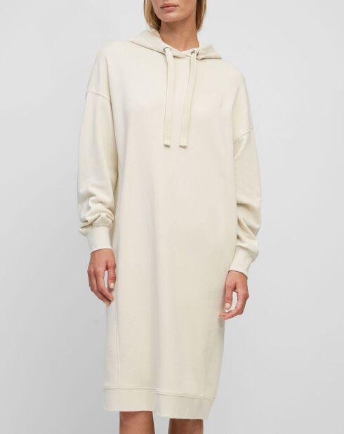 Robe sweat en Coton bio écrue