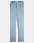 Pantalon Tailored Satiné bleu clair