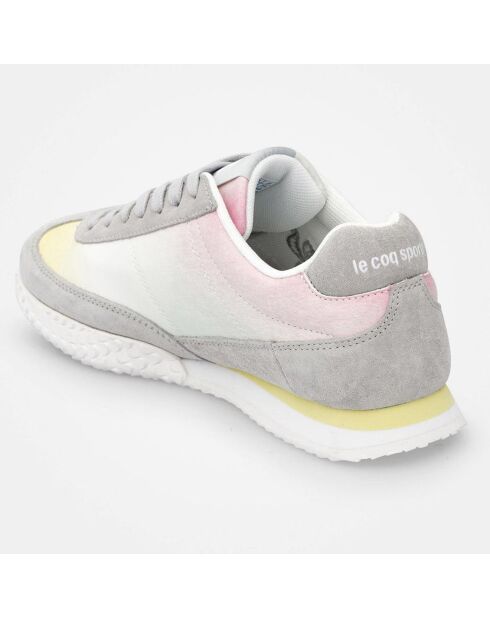 Baskets en Velours de Cuir Le Coq Sportif x Papier Tigre Veloce multicolores