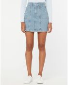 Jupe Regular en Jean Mom bleu clair