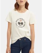 T-Shirt Print blanc