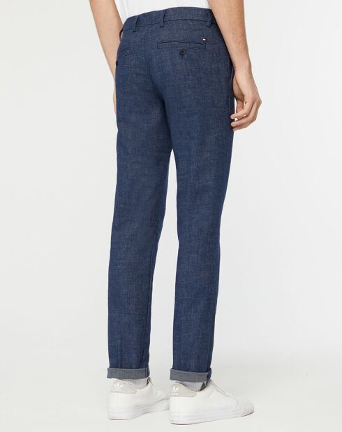 Pantalon Slim Bleecker Fake Solid Look bleu jean