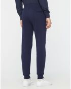 Jogging 100% Coton Bio Fleece Bottoms bleu marine