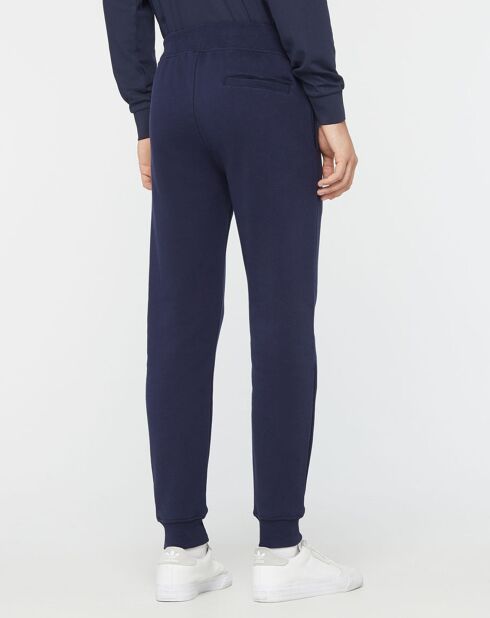 Jogging 100% Coton Bio Fleece Bottoms bleu marine