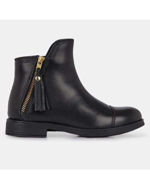 Bottines en Cuir Agata noires