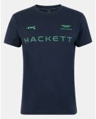 T-Shirt Fluo Aston Martin Racing bleu marine