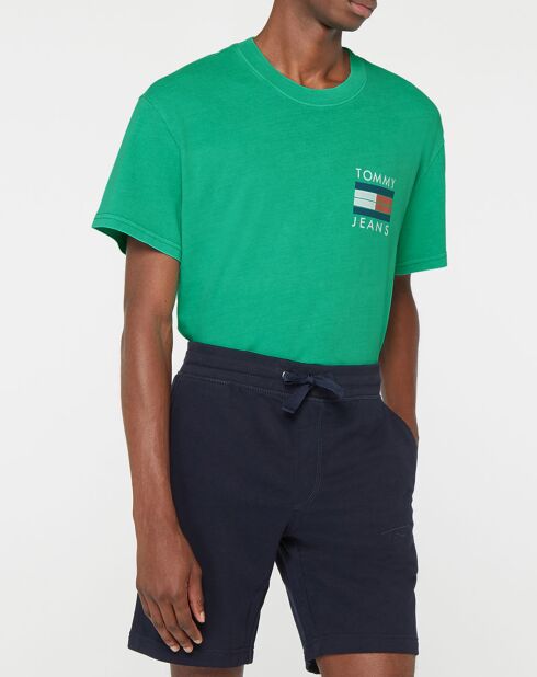 T-Shirt aus 100% Bio-Baumwolle mit grünem Rückenprint