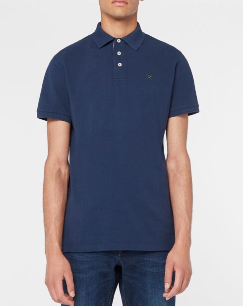 Polo Classic Fit Piqué bleu marine