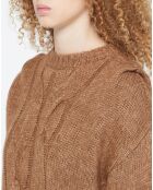 Pull en Laine mélangée Elion marron