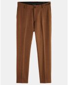 Pantalon Stuart Laine Mélangée Chiné camel