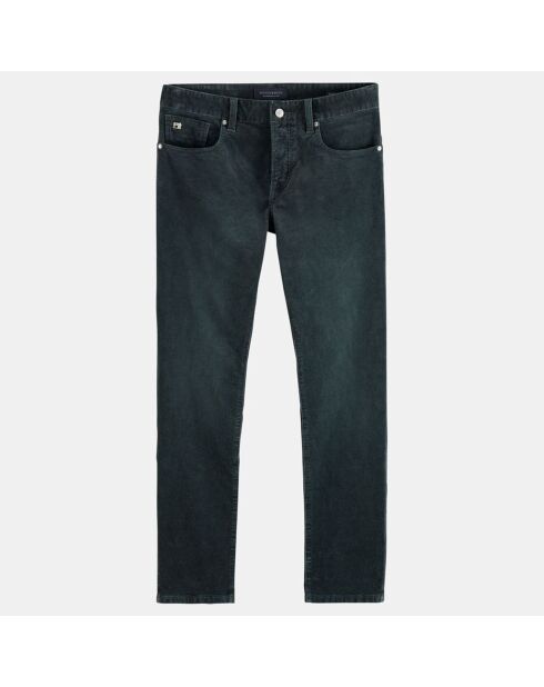Pantalon 5 Poches en Velours Ralston  gris anthracite