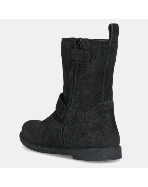 Bottes en Cuir Shawntel à boucle noires