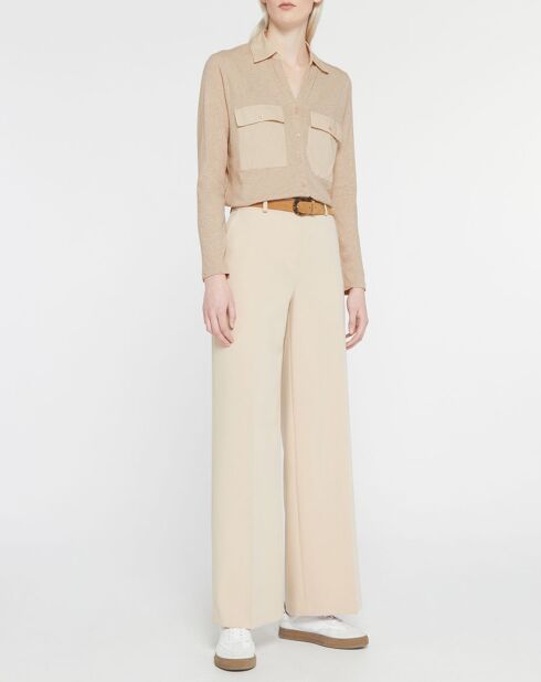 Chemise 100% Coton Bio O-Selection beige moyen