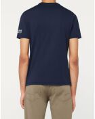 T-Shirt 100% Coton Bio Graphic bleu marine