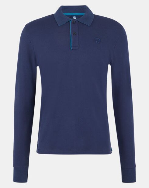 Polo Stretch Piqué bleu marine
