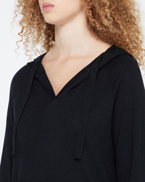 Sweat 100% Laine Marylouise noir