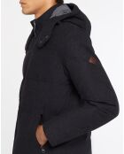 Doudoune en Flanelle Puffer gris foncé