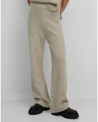 Pantalon en Laine vierge mélangée beige moyen