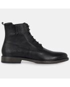 Bottines en Cuir Terence noires