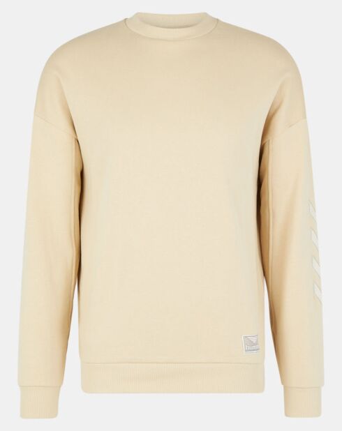 Sweat Urban en Coton organique molletonné jaune pâle