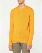 Pull en Laine mélangée ras de cou Softwool jaune foncé