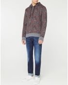 Sweat Hoodie imprimé cachemire multicolore
