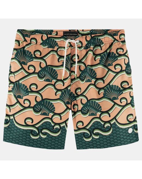 Pantalones cortos de baño con estampado multicolor