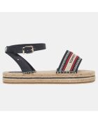 Sandales espadrilles Artisanal bleu marine