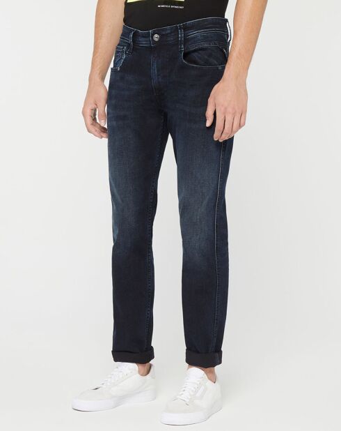 Jean Slim en Coton Bio 573 Anbass bleu foncé