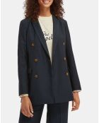 Veste Blazer Triple Bouton bleu foncé