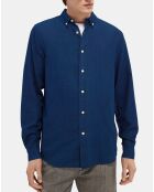 Chemise Coton Lyocell Rf bleue