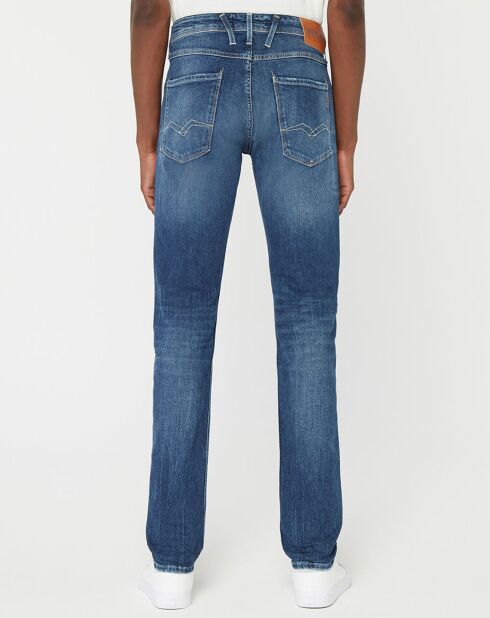 Jean Slim en Coton Bio 573 Pck Anbass bleu moyen