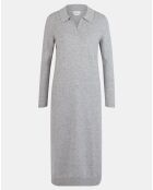 Robe en Laine & Cachemire mélangé Jolie gris chiné